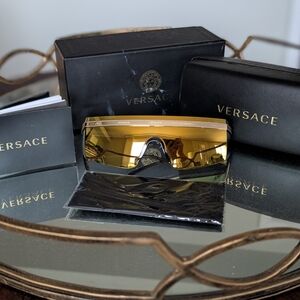 Versace Gold-Tinted Sunglasses